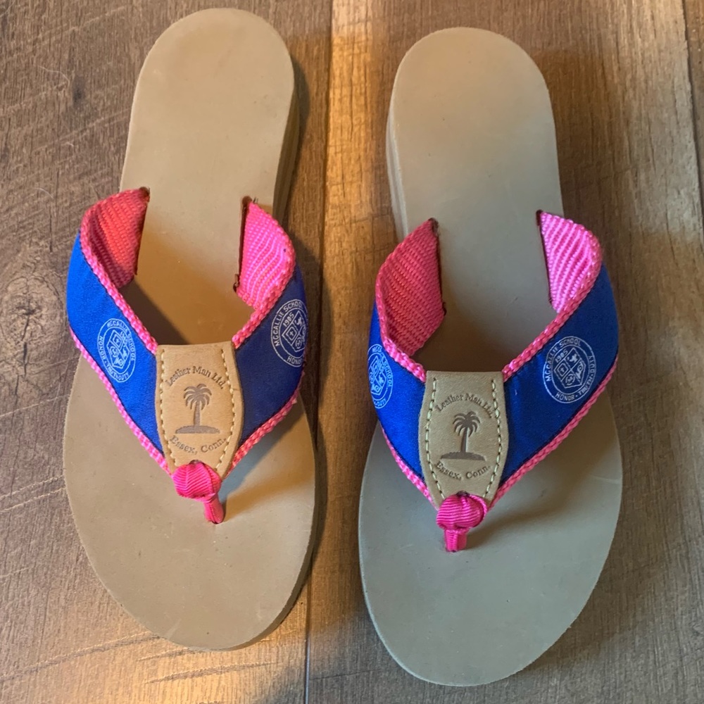 Leather Man Ltd. McCallie School Flip Flops